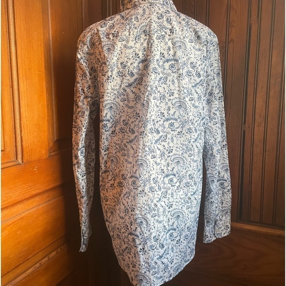 Banana Republic Dillon Button Down Blouse Floral Paisley - Picture 2 of 6